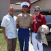 3 generations of Ventura family Marines pose for commemorative photo