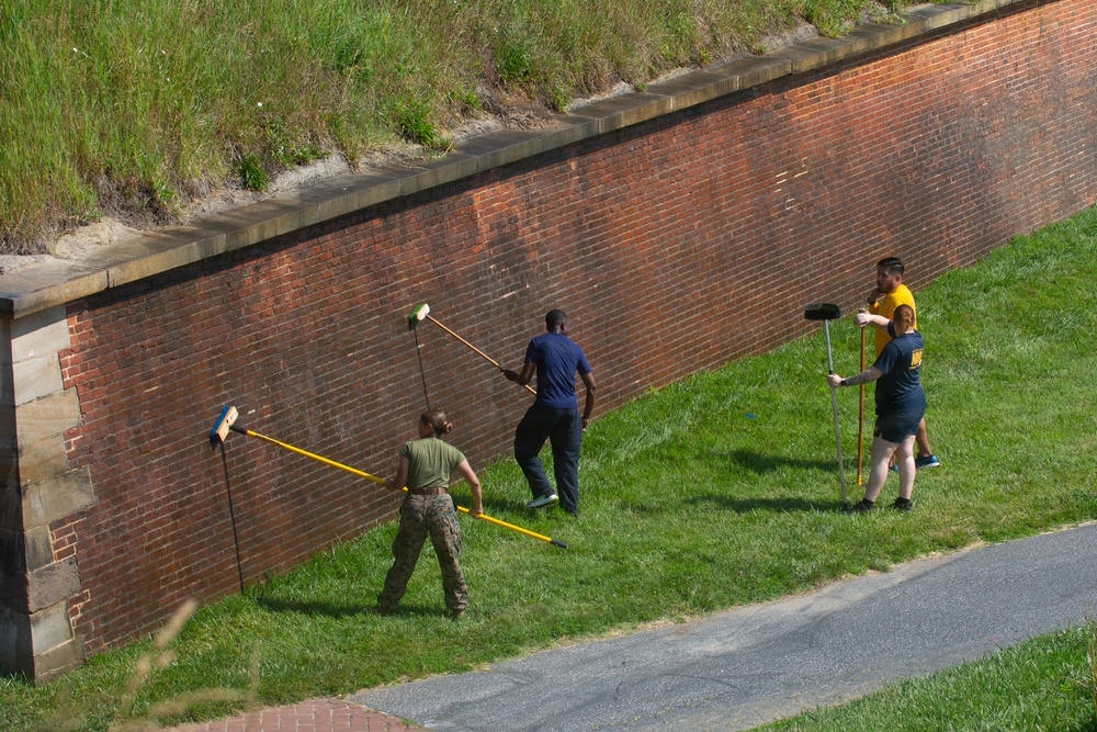 Sail 250 Fort McHenry clean up