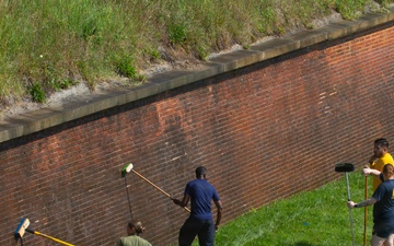 Sail 250 Fort McHenry clean up