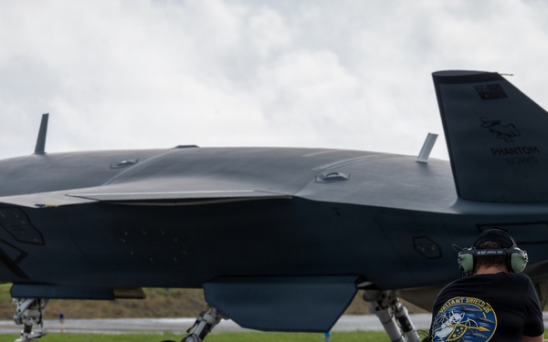 MQ-28 Ghost Bat takes flight during Exercise Valiant Shield 2026