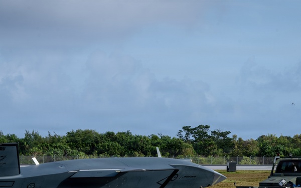 MQ-28 Ghost Bat takes flight during Exercise Valiant Shield 2026