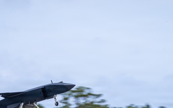 MQ-28 Ghost Bat takes flight during Exercise Valiant Shield 2026