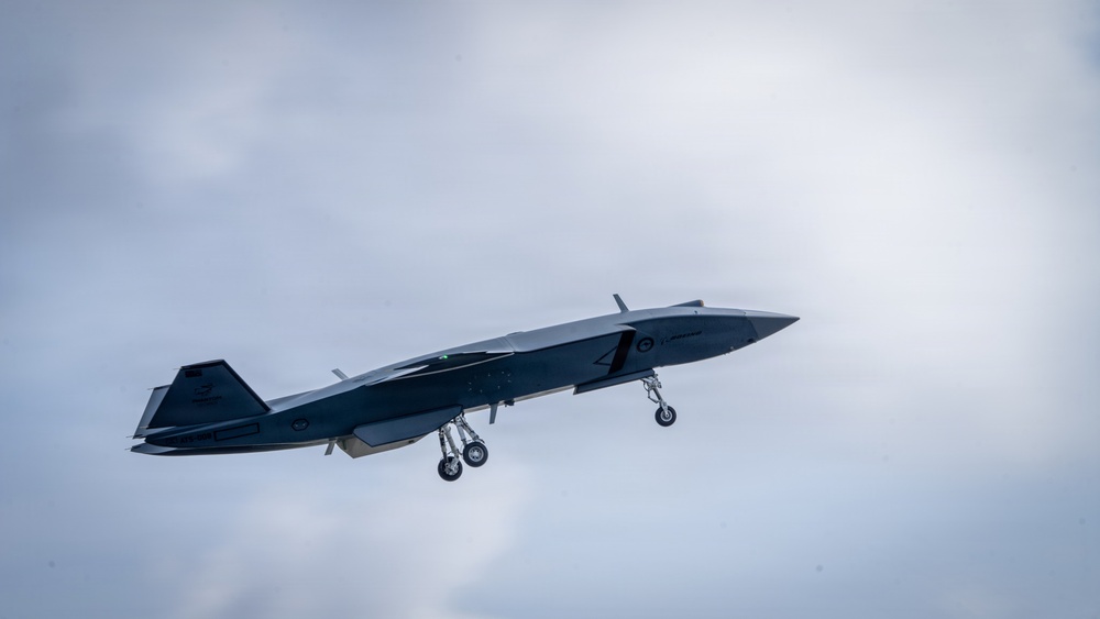 MQ-28 Ghost Bat takes flight during Exercise Valiant Shield 2026
