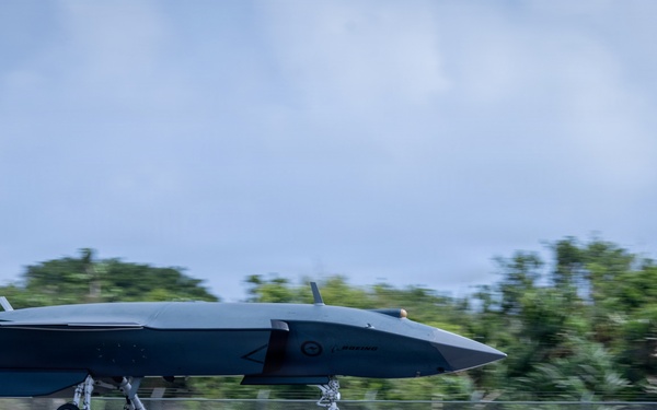 MQ-28 Ghost Bat takes flight during Exercise Valiant Shield 2026