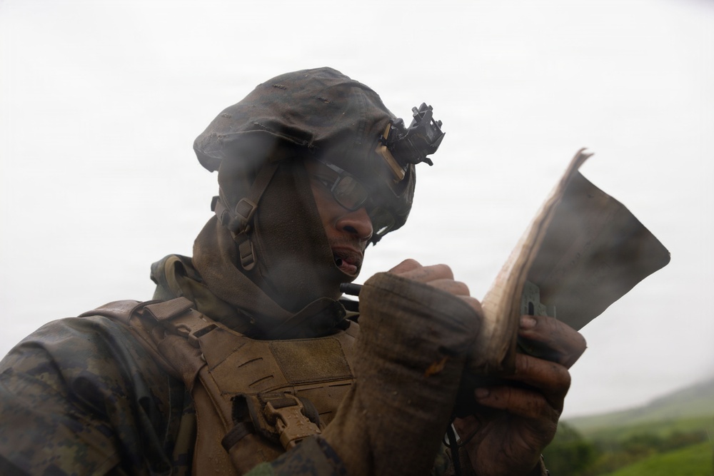 HIJUDAI MANEUVER AREA. OITA, JAPAN – U.S. Marines with 12th LCT Execute Force on Force Training during Exercise Resolute Dragon 26