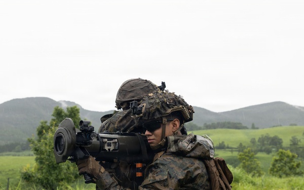 HIJUDAI MANEUVER AREA. OITA, JAPAN – U.S. Marines with 12th LCT Execute Force on Force Training during Exercise Resolute Dragon 26