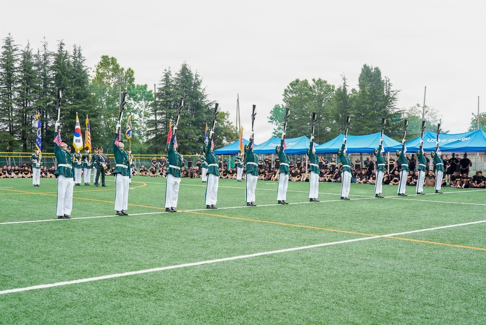 Honor guard opens the celebrations