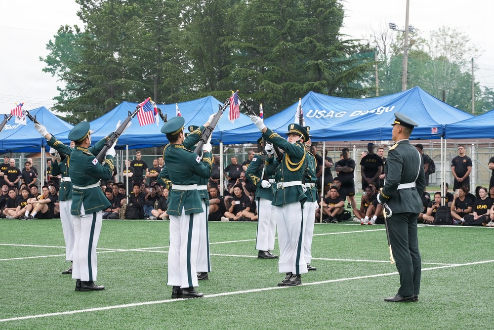 Honor guard opens the celebrations