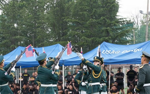 Honor guard opens the celebrations