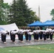 Taekwondo team performs demonstration