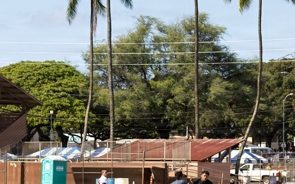 U.S., Peruvian Navy play soccer during RIMPAC