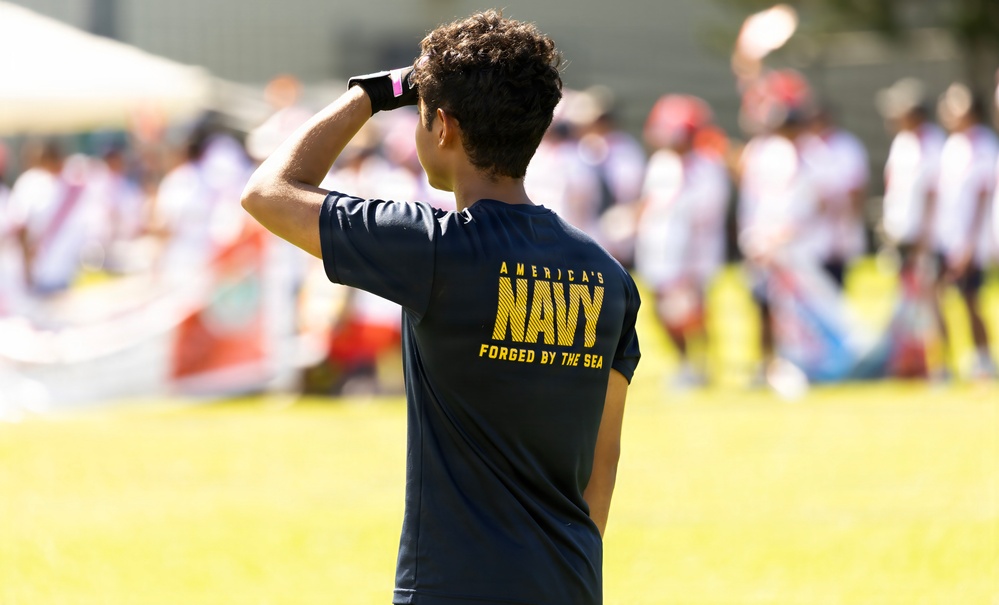 U.S., Peruvian Navy play soccer during RIMPAC