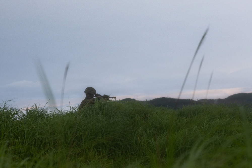 HIJUDAI MANEUVER AREA, OITA, JAPAN – U.S. Marines with 12th Marine Littoral Regiment Participate in Force on Force during Exercise Resolute Dragon 26