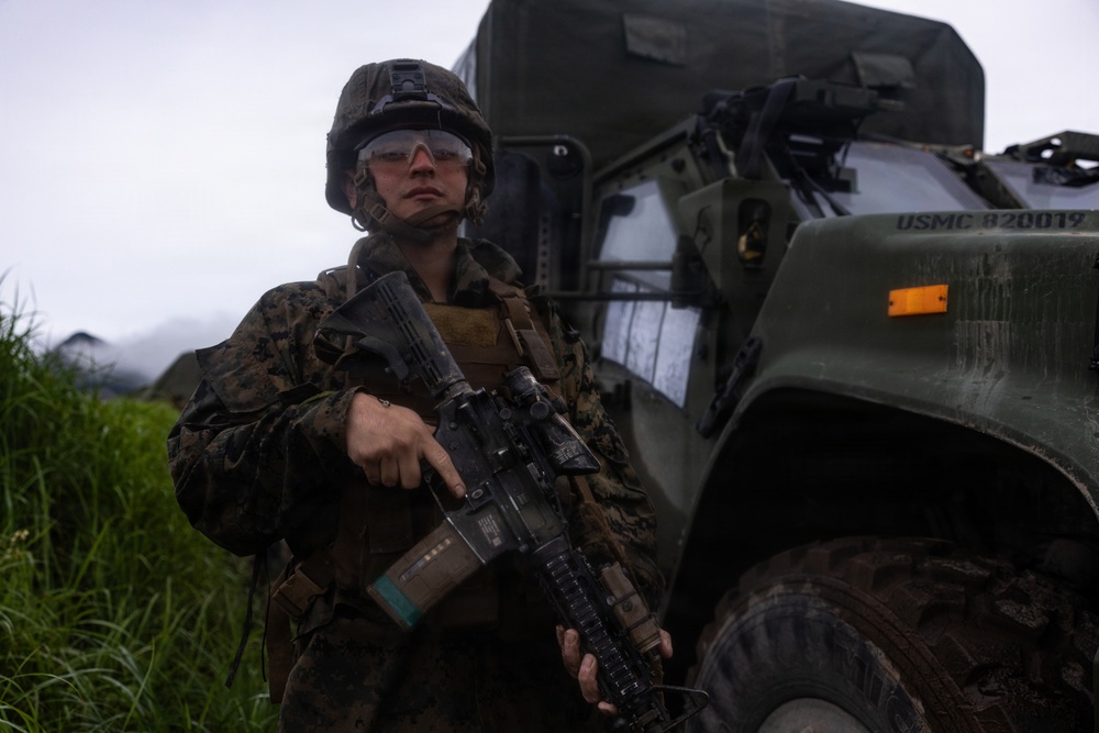 HIJUDAI MANEUVER AREA, OITA, JAPAN – U.S. Marines with 12th Marine Littoral Regiment Participate in Force on Force during Exercise Resolute Dragon 26