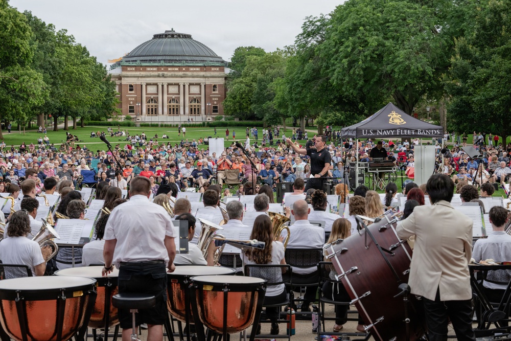 Navy Band Great Lakes and University of Illinois celebrate nation’s 250th