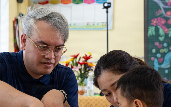 Pacific Partnership 2026 Medical Team provides medical care to students at Trường Tiểu Học Lệ Ninh Primary School in Quang Tri, Vietnam