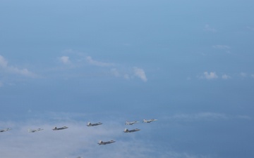 U.S., Japanese aircraft fly in formation during Valiant Shield 2026