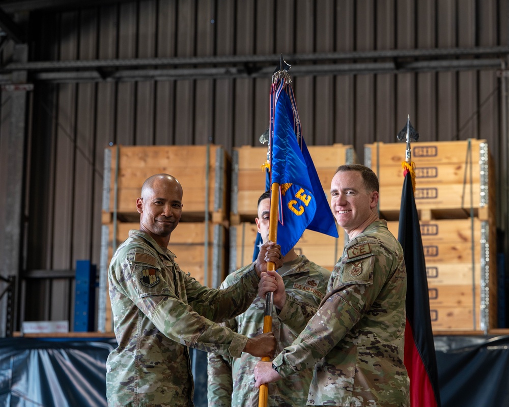 Spangdahlem Air Base's 52nd Civil Engineer Squadron marks change of command, continues mission readiness