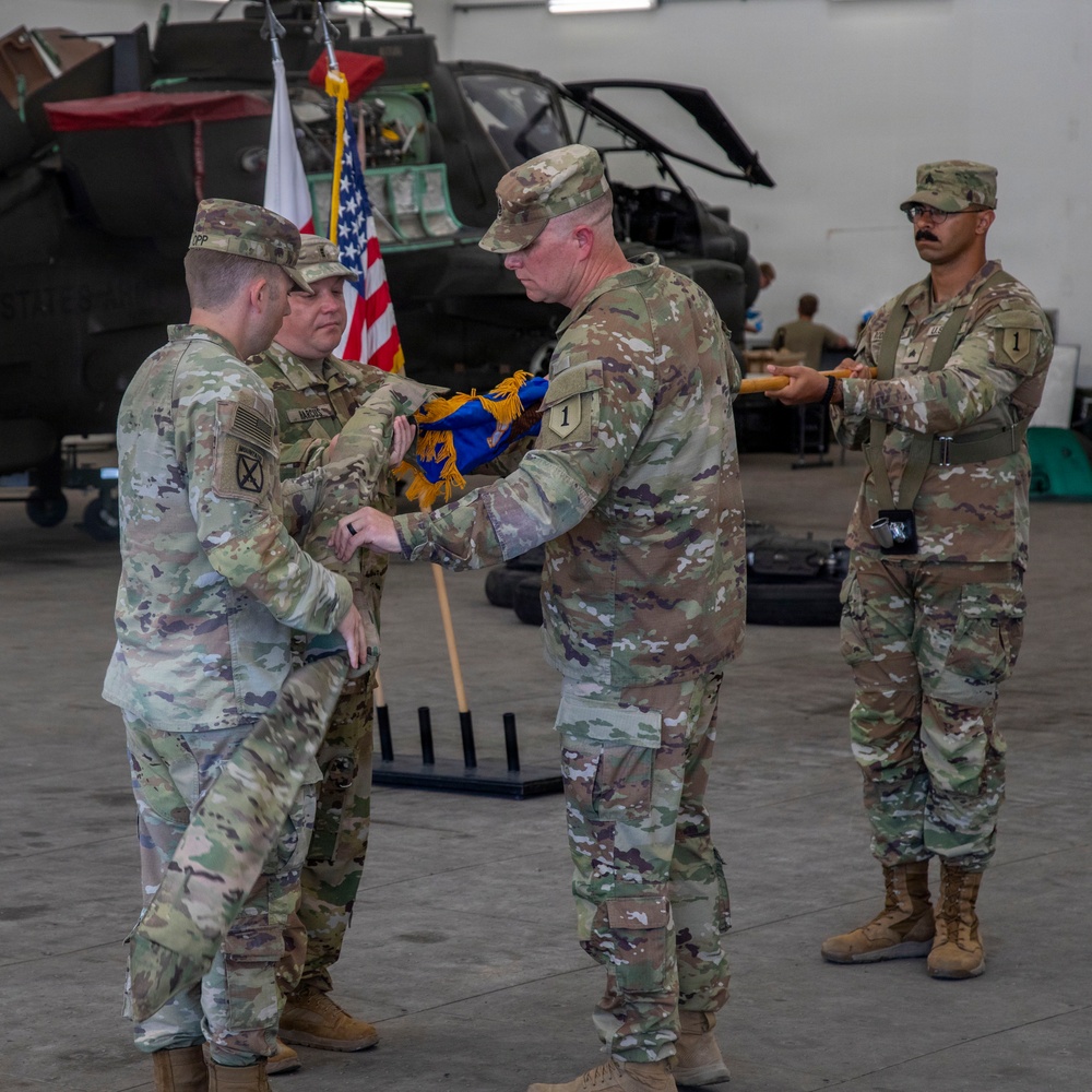 Task Force Vipers transfer authority to Task Force Gunfighters