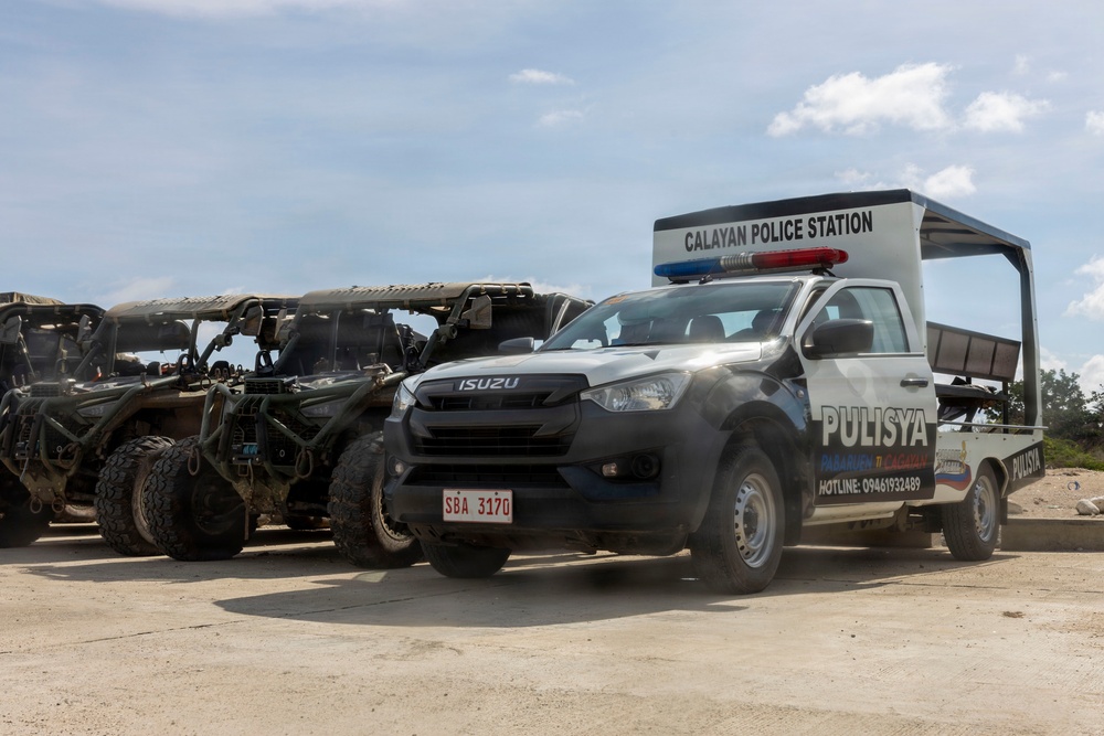 3rd Marine Littoral Regiment stages equipment for littoral mobility maneuvers during KAMANDAG 10