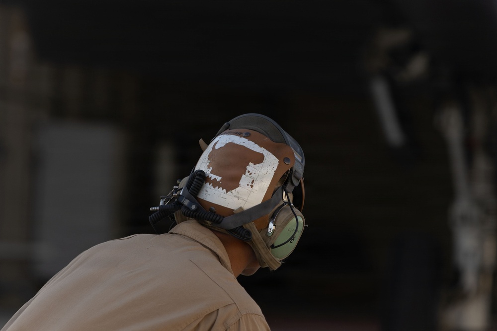 U.S. Marines execute squadron flight operations