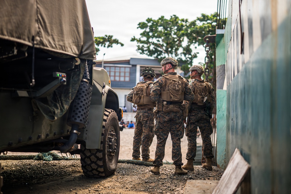 3rd Marine Littoral Regiment disembarks for maritime key terrain security operations during KAMANDAG 10