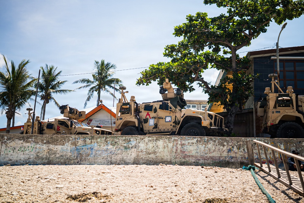 3rd Marine Littoral Regiment disembarks for maritime key terrain security operations during KAMANDAG 10