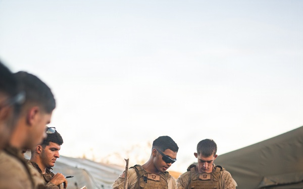 3rd Littoral Combat Team Marines conduct ambush patrols during Tactical Small Unit Leaders Course