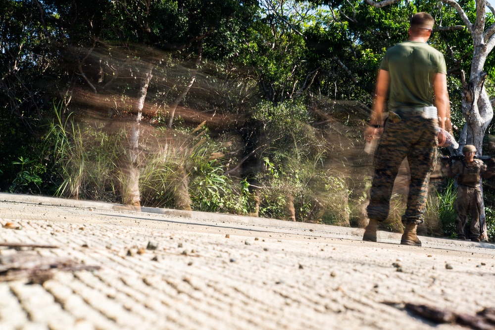 3rd Littoral Combat Team Marines conduct ambush patrols during Tactical Small Unit Leaders Course