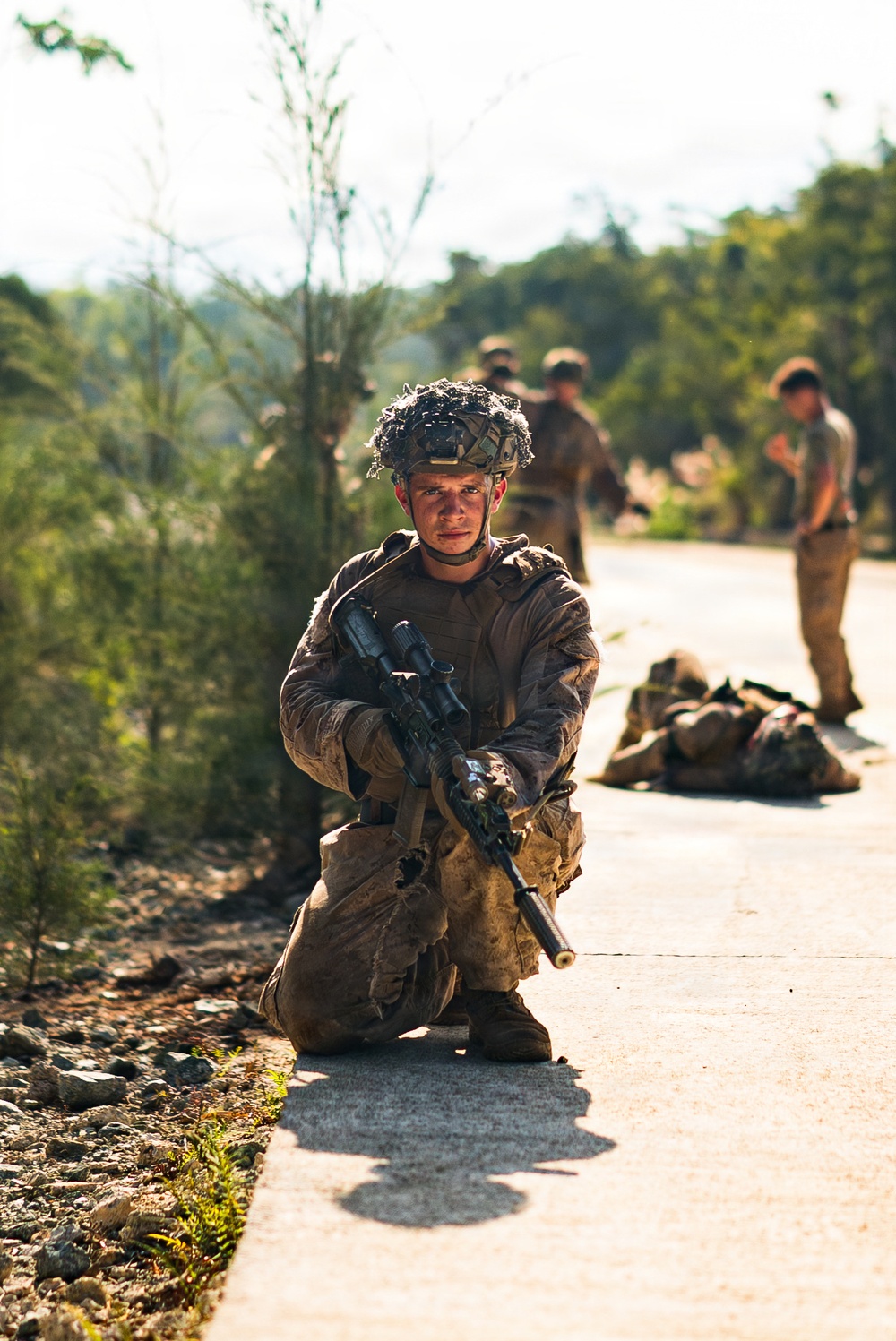 3rd Littoral Combat Team Marines conduct ambush patrols during Tactical Small Unit Leaders Course