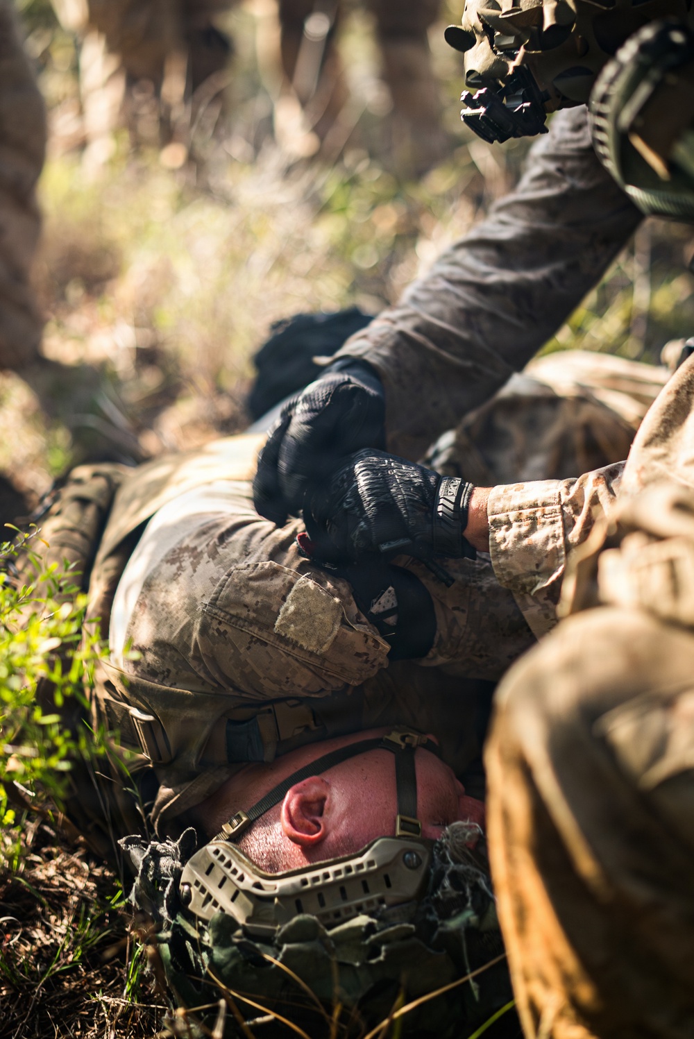 3rd Littoral Combat Team Marines conduct ambush patrols during Tactical Small Unit Leaders Course