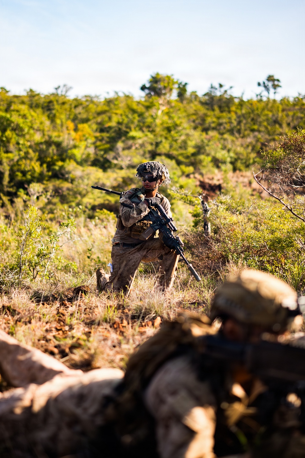 3rd Littoral Combat Team Marines conduct ambush patrols during Tactical Small Unit Leaders Course