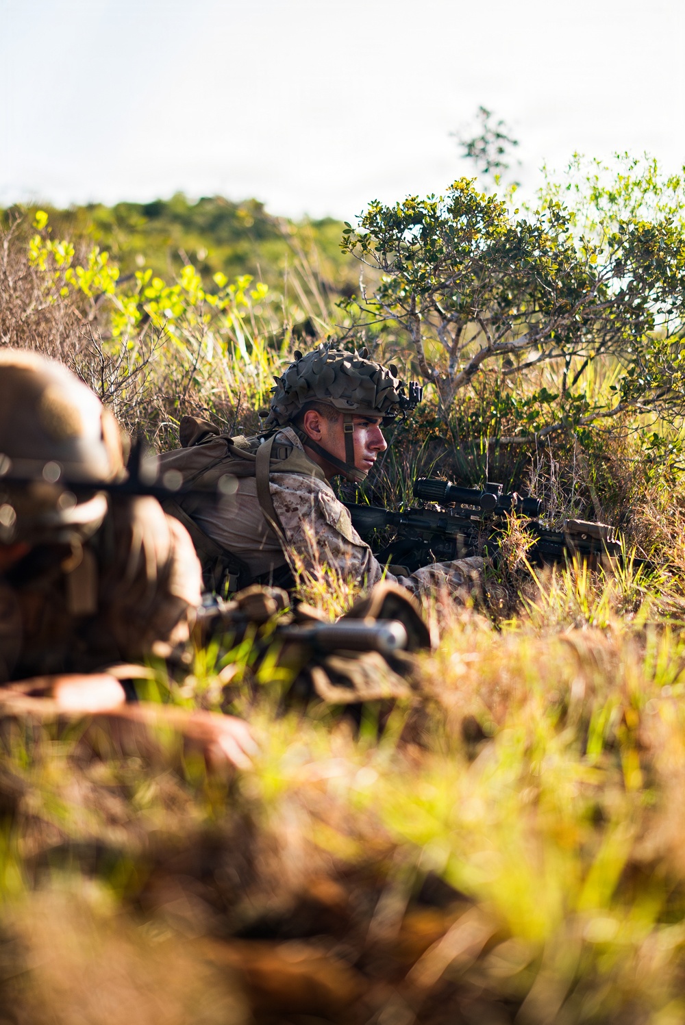 3rd Littoral Combat Team Marines conduct ambush patrols during Tactical Small Unit Leaders Course