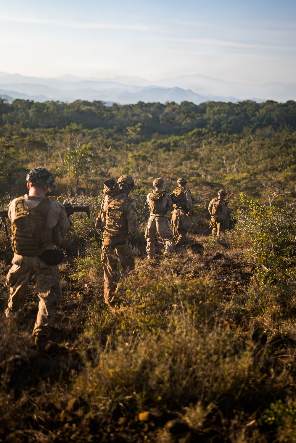 3rd Littoral Combat Team Marines conduct ambush patrols during Tactical Small Unit Leaders Course