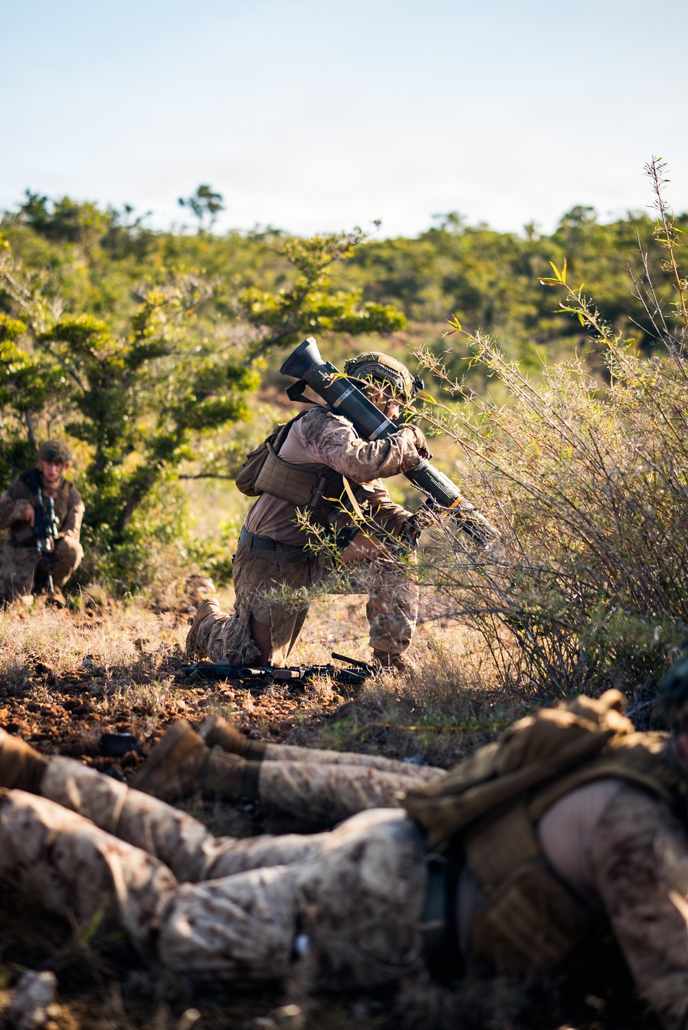 3rd Littoral Combat Team Marines conduct ambush patrols during Tactical Small Unit Leaders Course