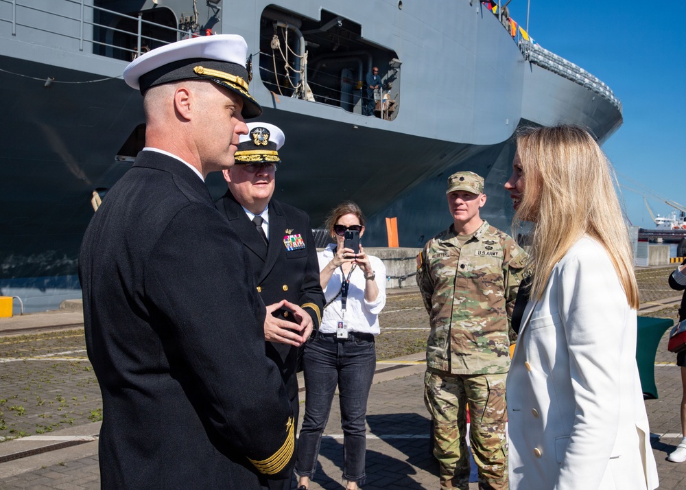 USS Mount Whitney Hosts Key Leader Engagement in Klaipeda, Lithuania