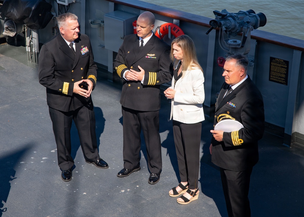 USS Mount Whitney Hosts Key Leader Engagement in Klaipeda, Lithuania