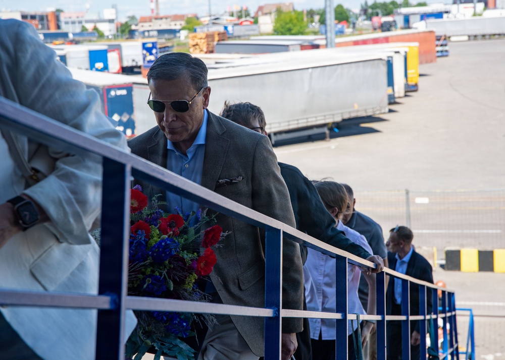 USS Mount Whitney Hosts Key Leader Engagement in Klaipeda, Lithuania