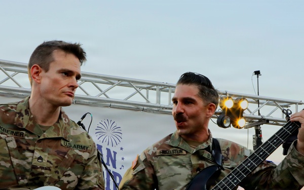 United States Army Europe and Africa Band and Chorus' Freegroove in North Macedonia.
