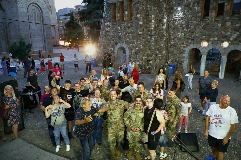 United States Army Europe and Africa Band &amp; Chorus' "Freegroove" visited the Republic of North Macedonia