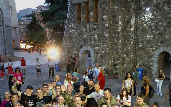 United States Army Europe and Africa Band and Chorus' Freegroove in North Macedonia.