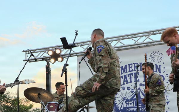 United States Army Europe and Africa Band and Chorus' Freegroove in North Macedonia.