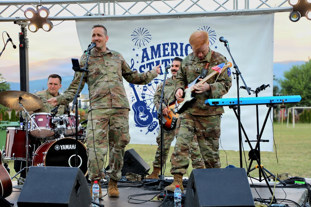 United States Army Europe and Africa Band and Chorus' Freegroove in North Macedonia.