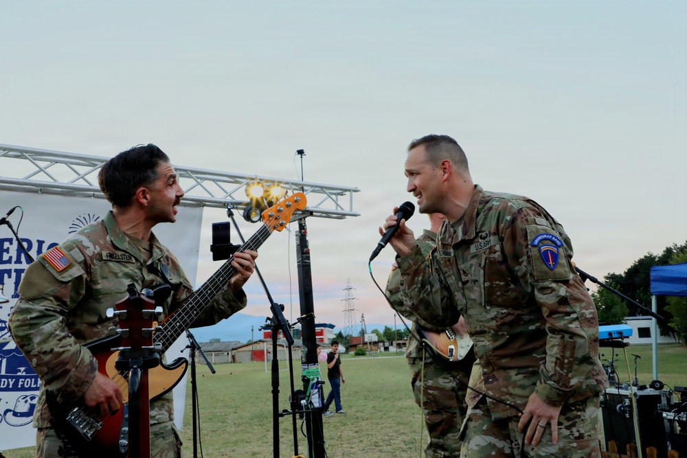 United States Army Europe and Africa Band and Chorus' Freegroove in North Macedonia.