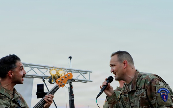 United States Army Europe and Africa Band and Chorus' Freegroove in North Macedonia.