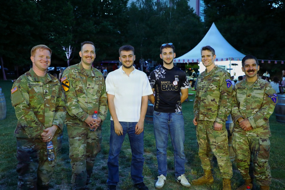 United States Army Europe and Africa Band and Chorus' Freegroove in North Macedonia.