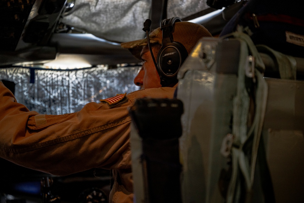 KC-135 refuels F-35As during security operations