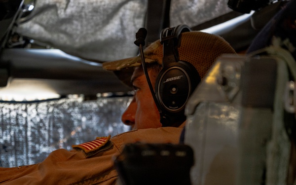 KC-135 refuels F-35As during security operations