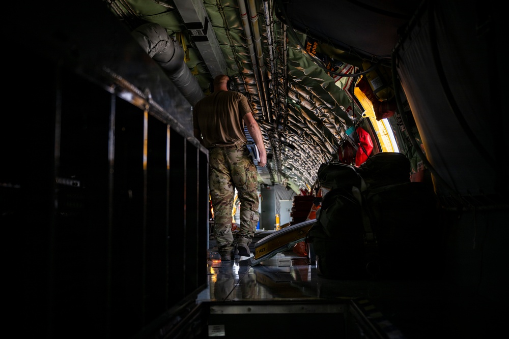 KC-135 refuels F-35As during security operations