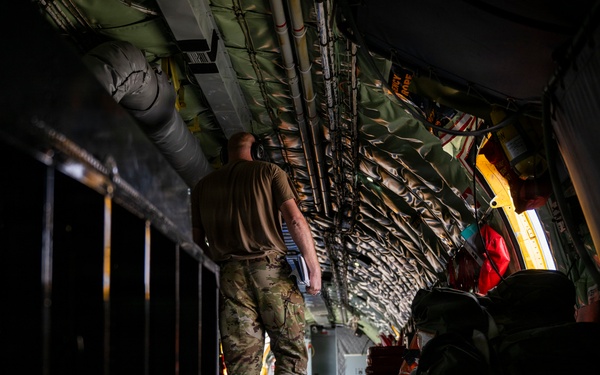 KC-135 refuels F-35As during security operations